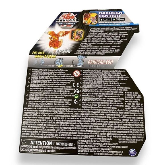 Bakugan Evolutions Dragonoid Elemental Chase (Orange) Battle Figure Spin Master - Picture 6 of 7